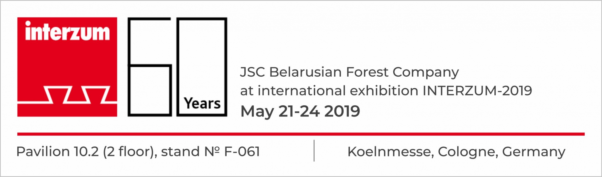 JSC Belarusian Forest Company at Interzum-2019 in Germany